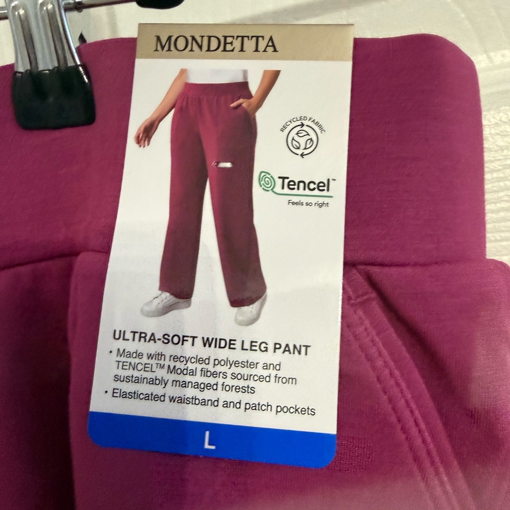 Mondetta Wide Leg Pant — Berry Mauve